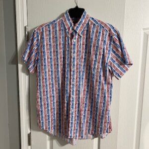 Tommy Hilfiger Vintage Patriotic Button Down Shirt Large